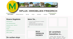 Desktop Screenshot of mplus-immobilien.de