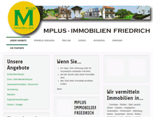 Tablet Screenshot of mplus-immobilien.de
